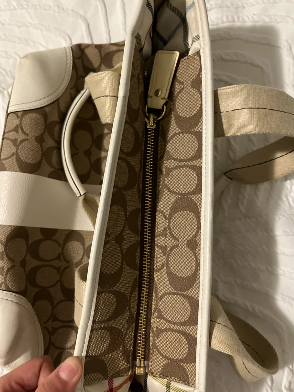 Coach Signature Canvas Tote - Picture 9 of 10